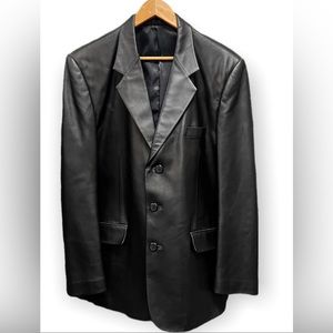 Vintage Leather Blazer